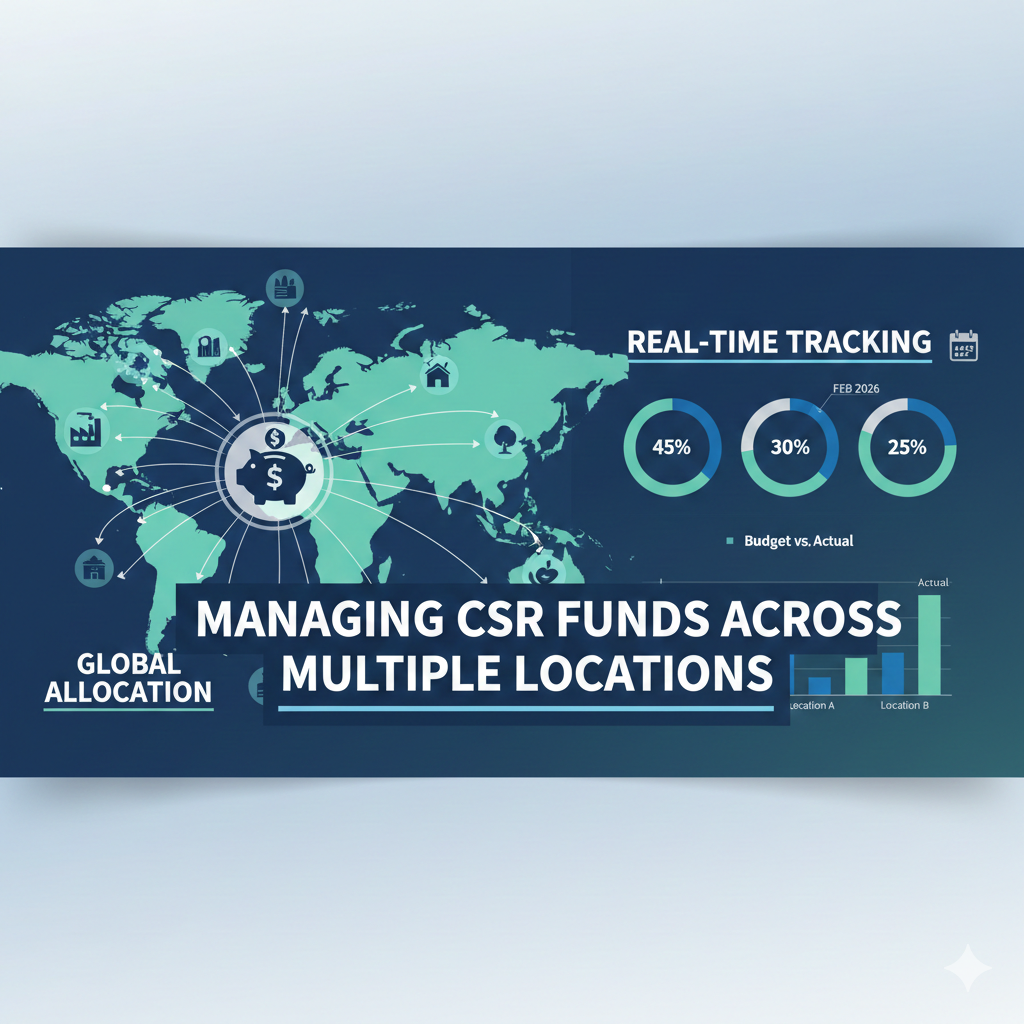 विभिन्न स्थानों पर CSR फंड प्रबंधन