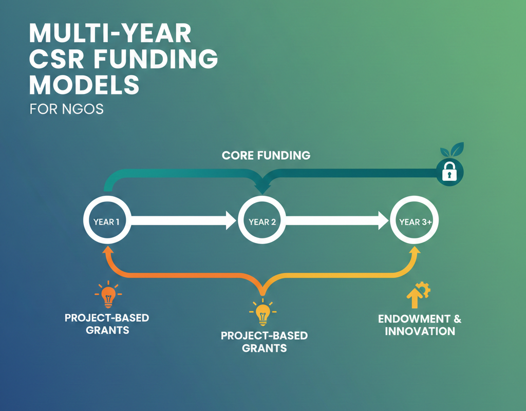 एनजीओ के लिए मल्टी-ईयर CSR फंडिंग मॉडल