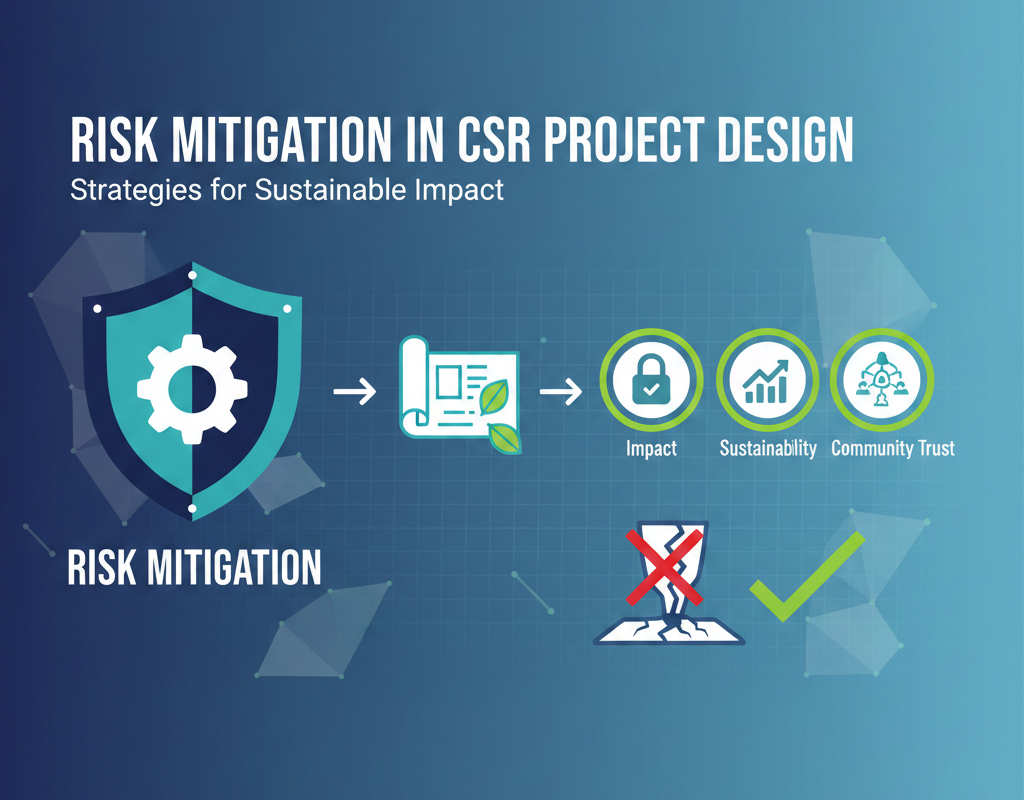 CSR प्रोजेक्ट डिज़ाइन में जोखिम कम करने की रणनीति