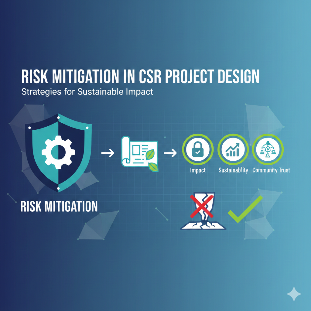 CSR प्रोजेक्ट डिज़ाइन में जोखिम कम करने की रणनीति