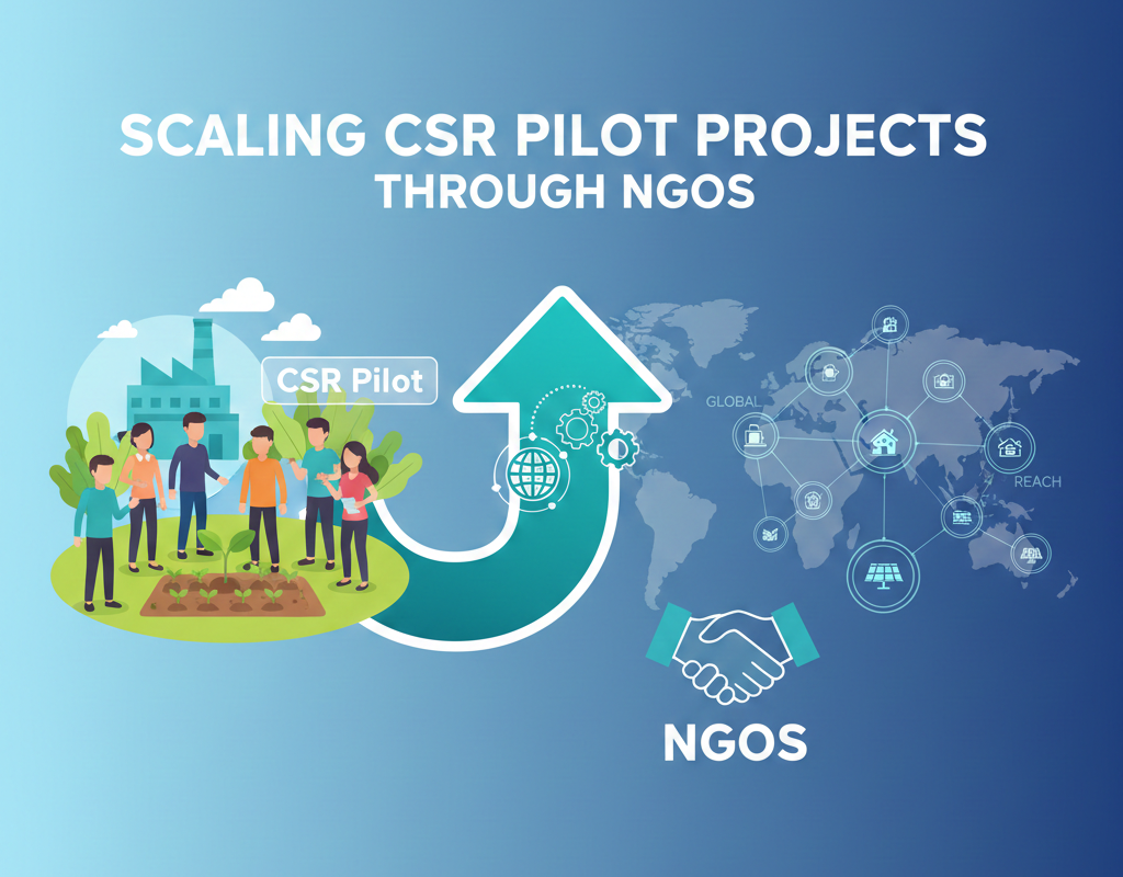 एनजीओ के माध्यम से CSR पायलट प्रोजेक्ट्स का स्केलिंग