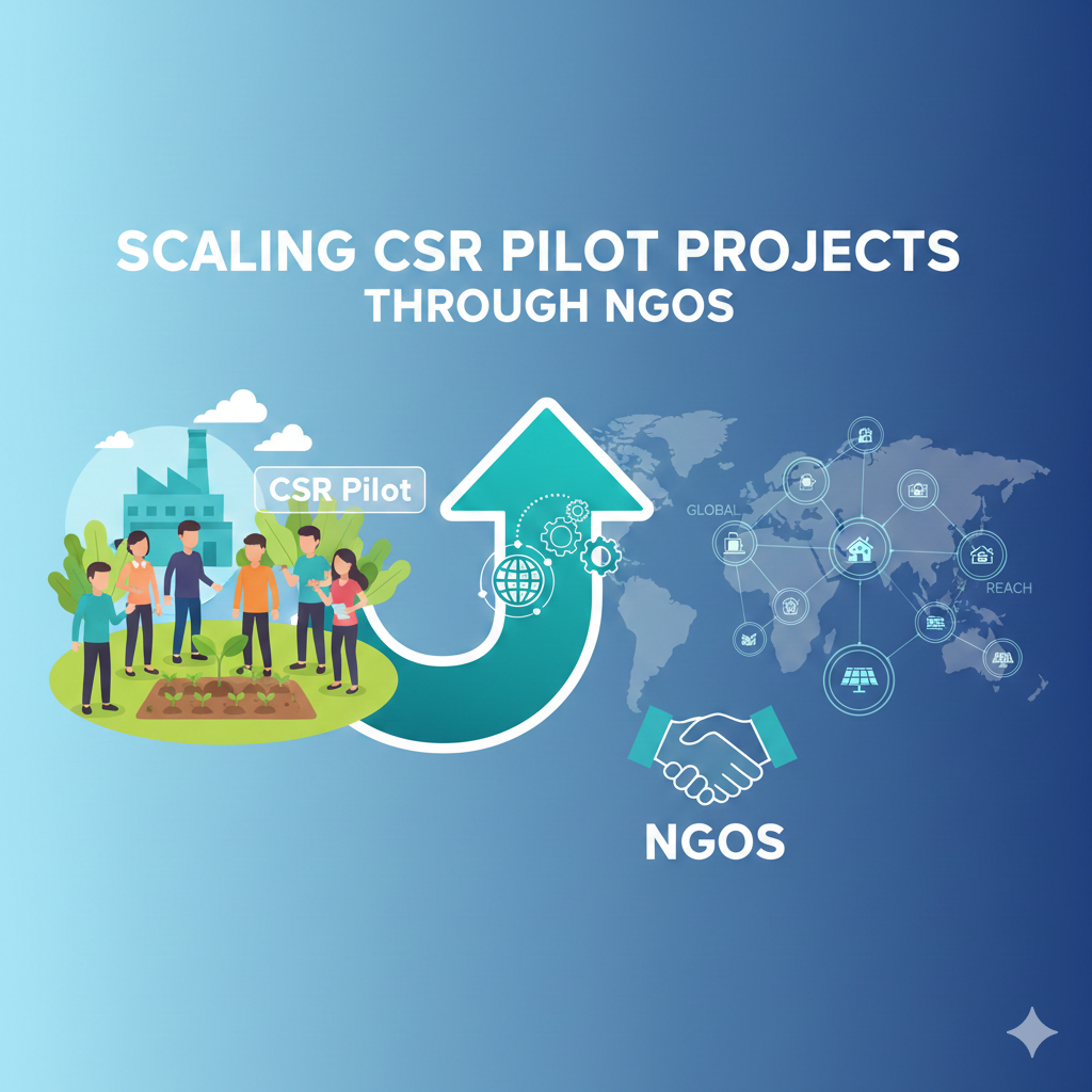 एनजीओ के माध्यम से CSR पायलट प्रोजेक्ट्स का स्केलिंग
