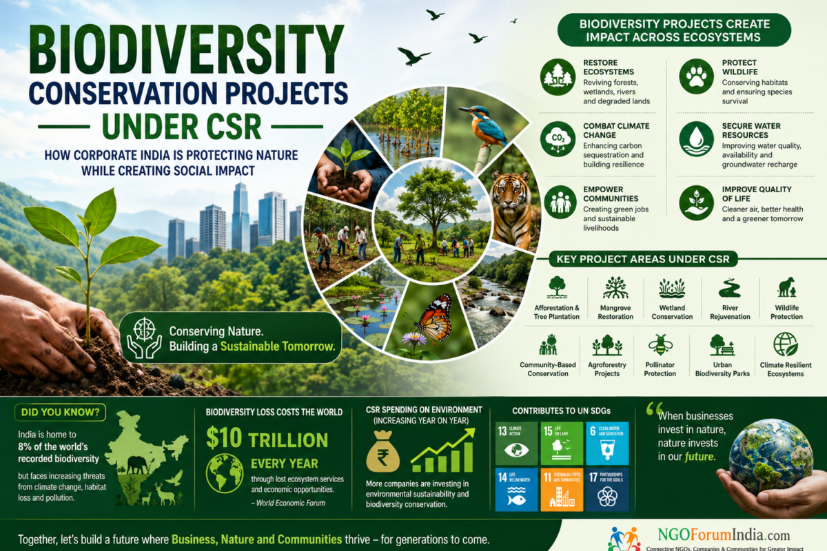Biodiversity Conservation Projects Under CSR in India