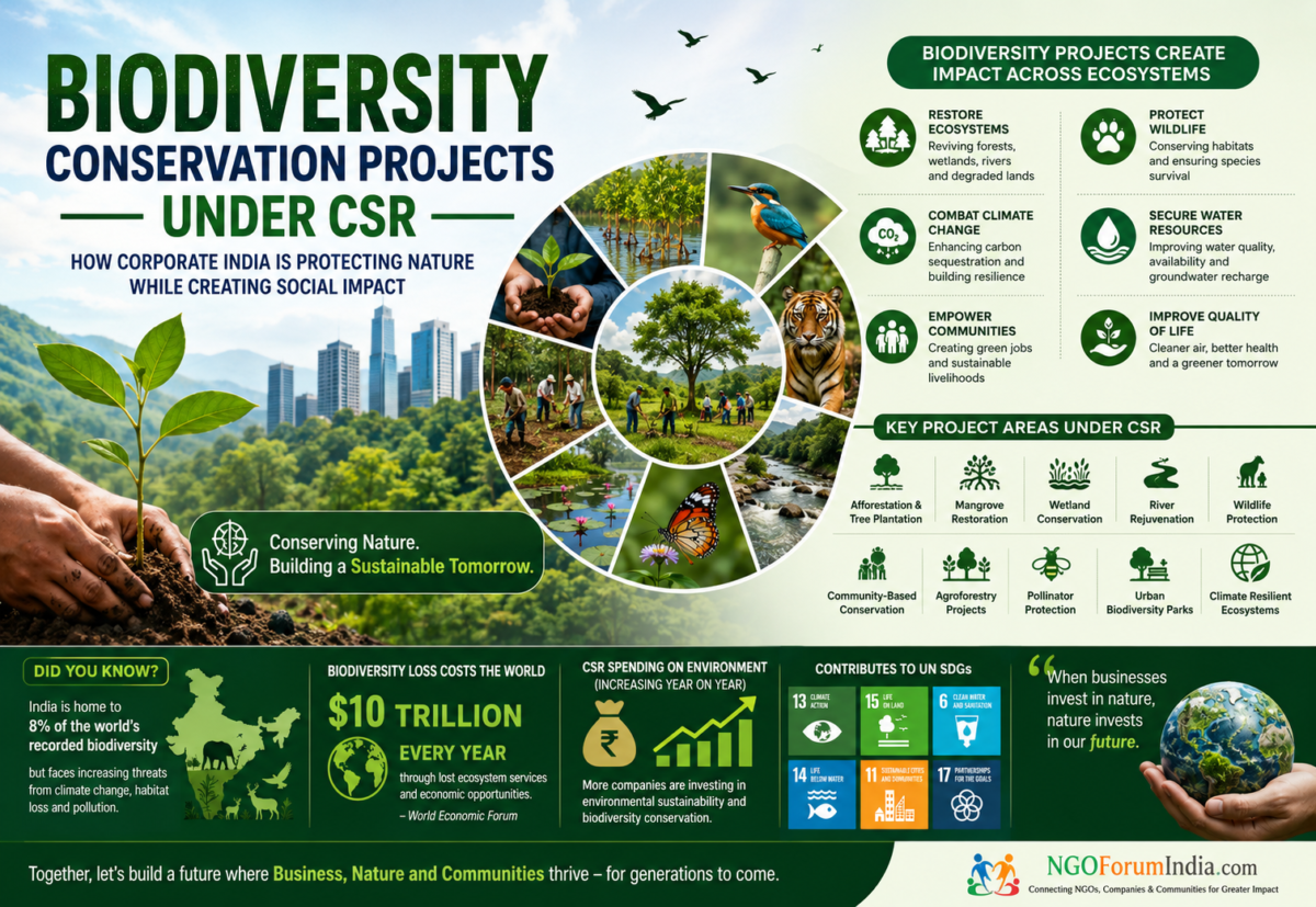 Biodiversity Conservation Projects Under CSR in India 2026
